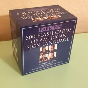 *Barron's*500 Flash Cards of American Sign Language* BRAND NEW!